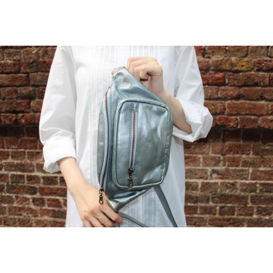 Silver Bum Bag Fanny Bag